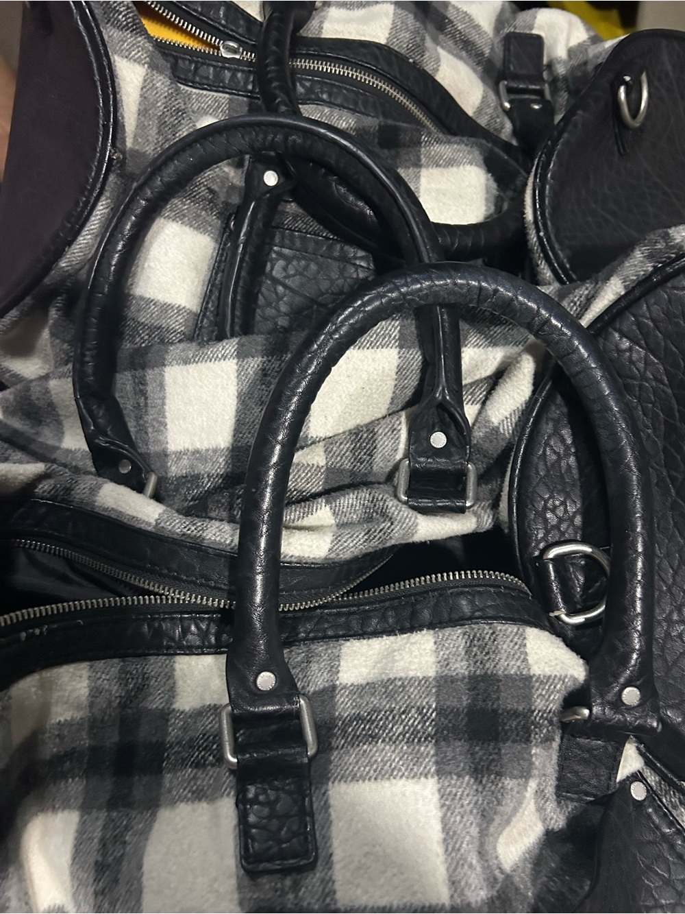 A&F Faux Leather Duffle